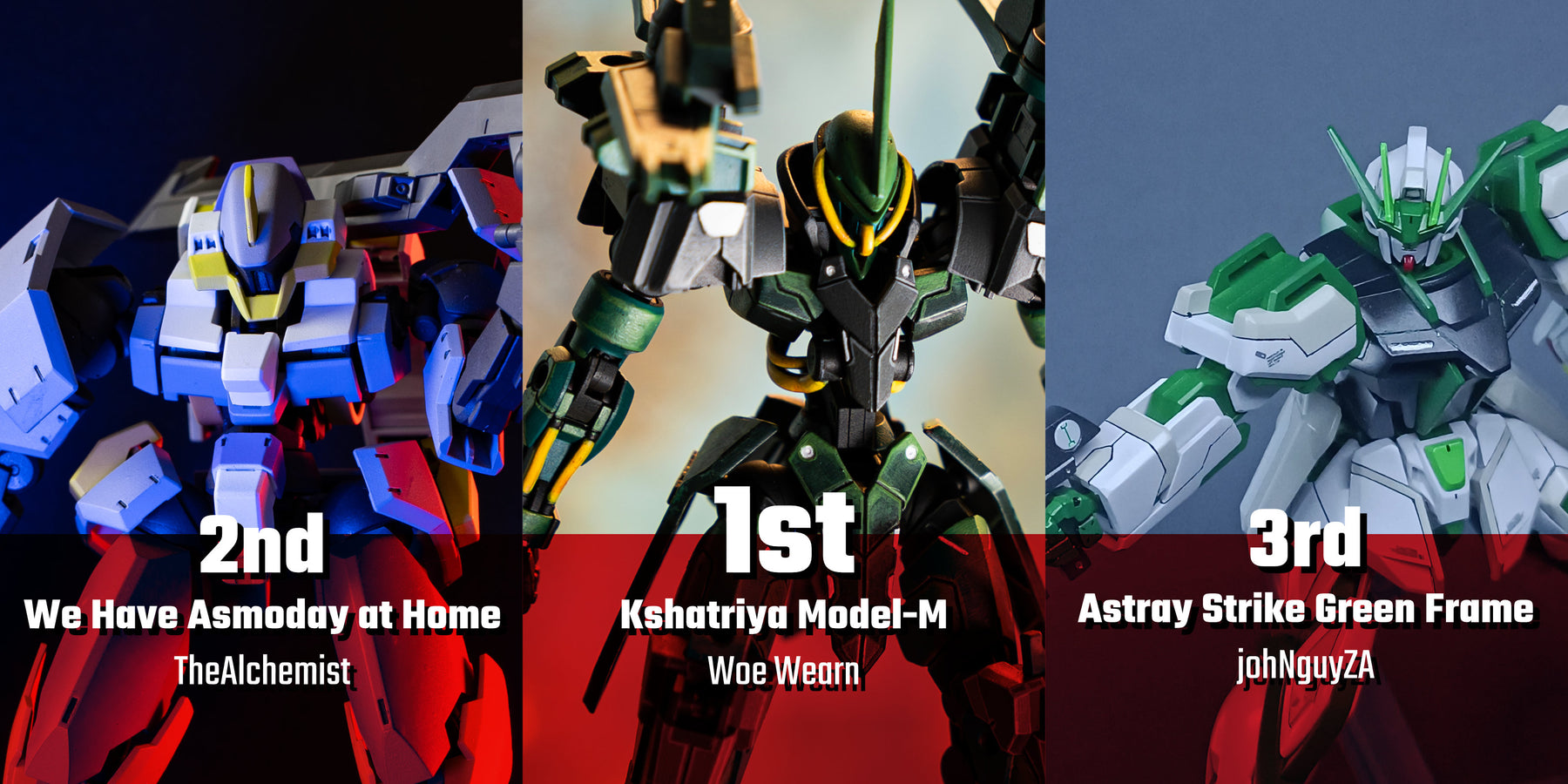 Entries & Winners from Gundam Universe BuildOff Competition!