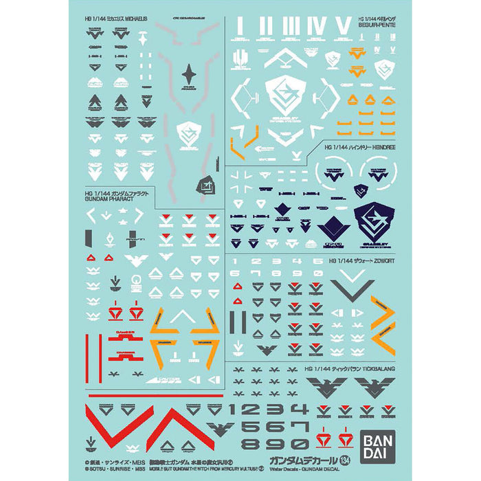 Gundam Decal No.134 for Mobile Suit Gundam The Witch from Mercury 2