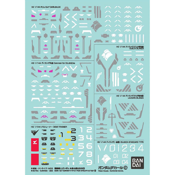 Gundam Decal No.135 for Mobile Suit Gundam The Witch from Mercury 3