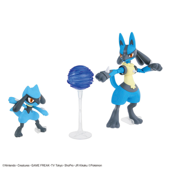Pokemon Plamo Collection Select Series 44 Riolu & Lucario