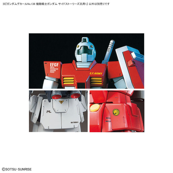 Gundam Decal No.136 for Mobile Suit Gundam Side Stories 1