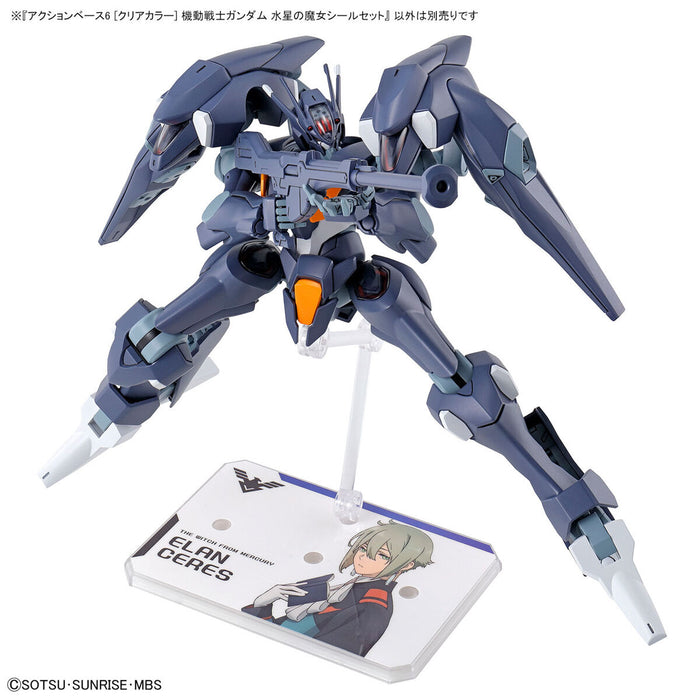Action Base 6 Clear Gundam The Witch From Mercury Stickers Set