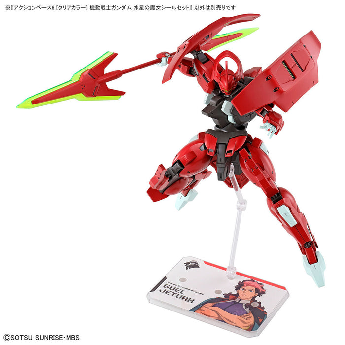 Action Base 6 Clear Gundam The Witch From Mercury Stickers Set