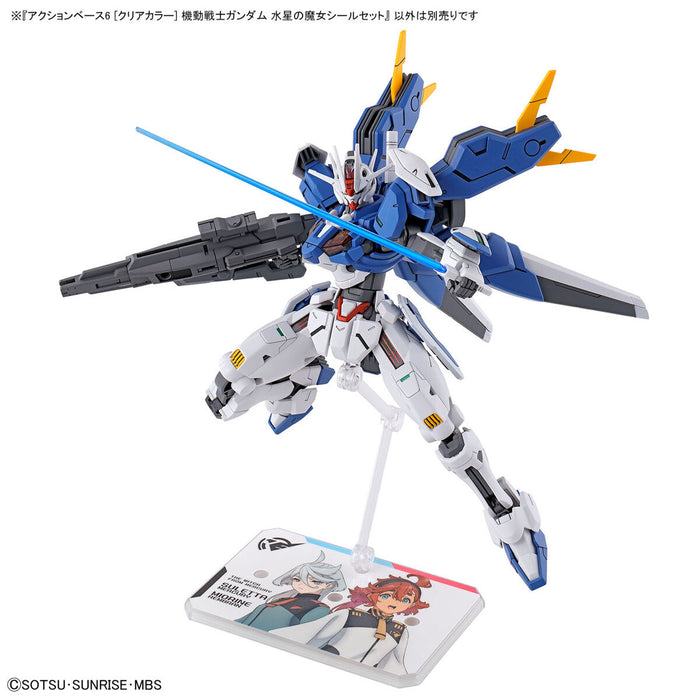 Action Base 6 Clear Gundam The Witch From Mercury Stickers Set