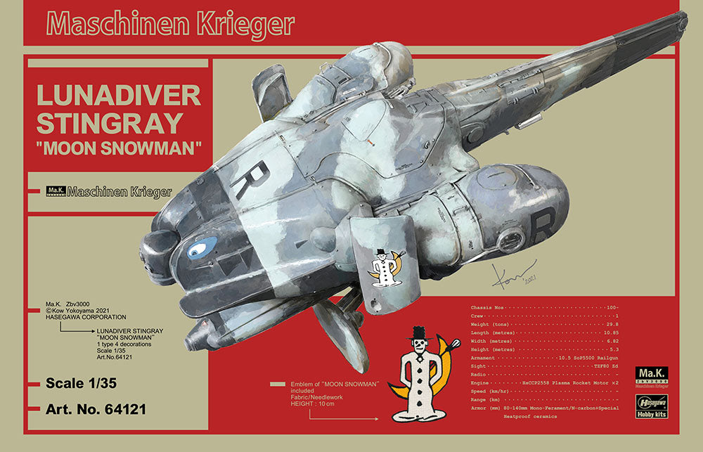 Lunadiver Stingray “Moon Snowman”