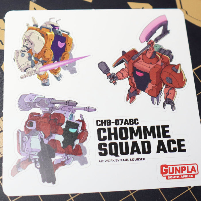 Chommie Squad Ace Sticker Sheet