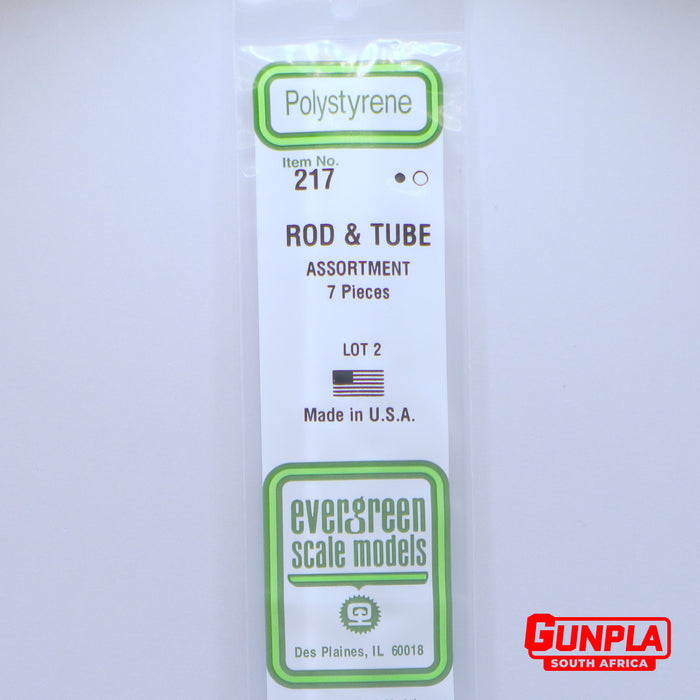 Evergreen 217 Rod & Tube Assorted 7 pcs