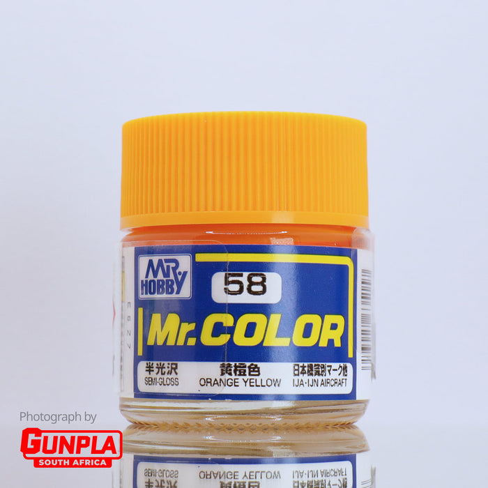 Mr. COLOR C058 Semi-Gloss Orange Yellow 10ml