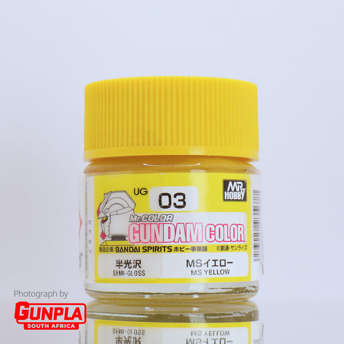 Mr. COLOR GUNDAM COLOR UG03 Semi-Gloss MS Yellow 10ml