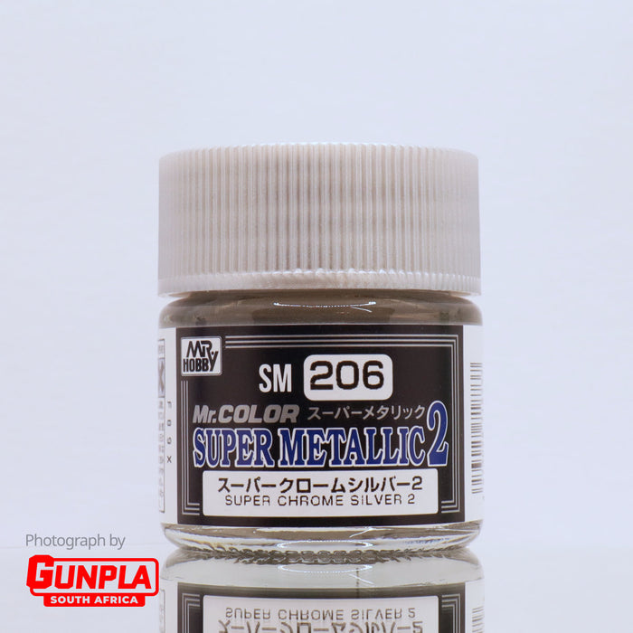 Mr. COLOR SUPER METALLIC 2 SM206 Super Chrome Silver 2 10ml