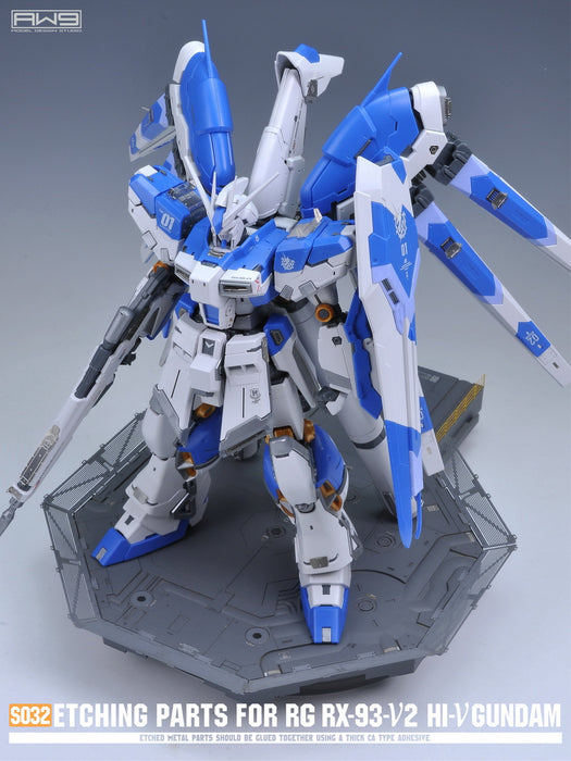 AW9-S32 Photo-Etch Parts & Decals for RG Hi-Nu Gundam