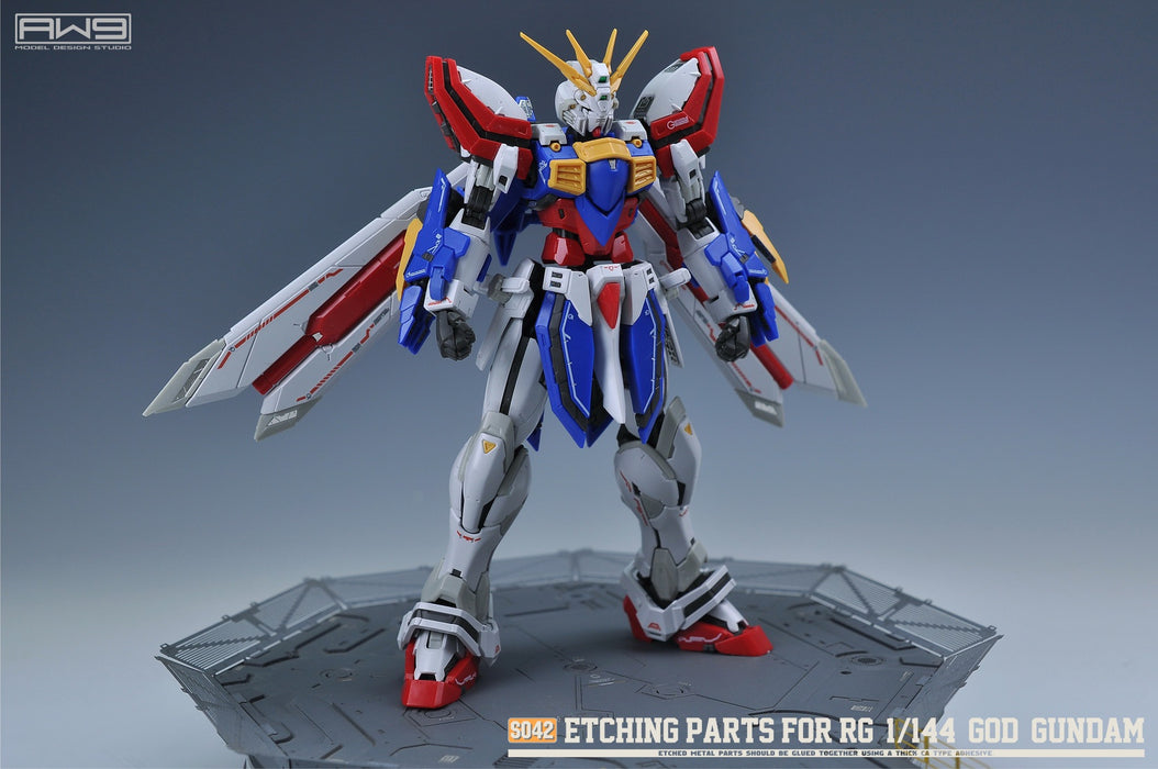 AW9-S42 Photo-Etch Parts & Decals for RG God Gundam
