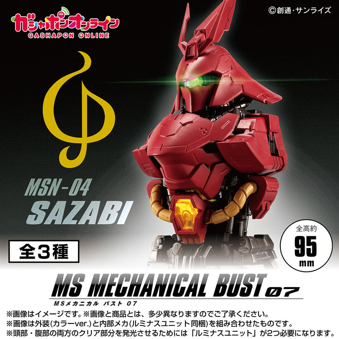 MS Mechanical Bust 07 Sazabi: Complete Set of 3
