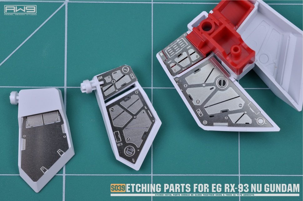 AW9-S39 Photo-Etch Parts & Decals for EG Nu Gundam