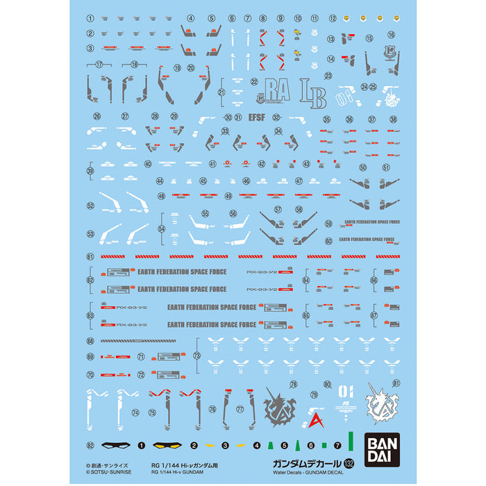 Gundam Decal No.132 for RG 1/144 Hi-Nu Gundam