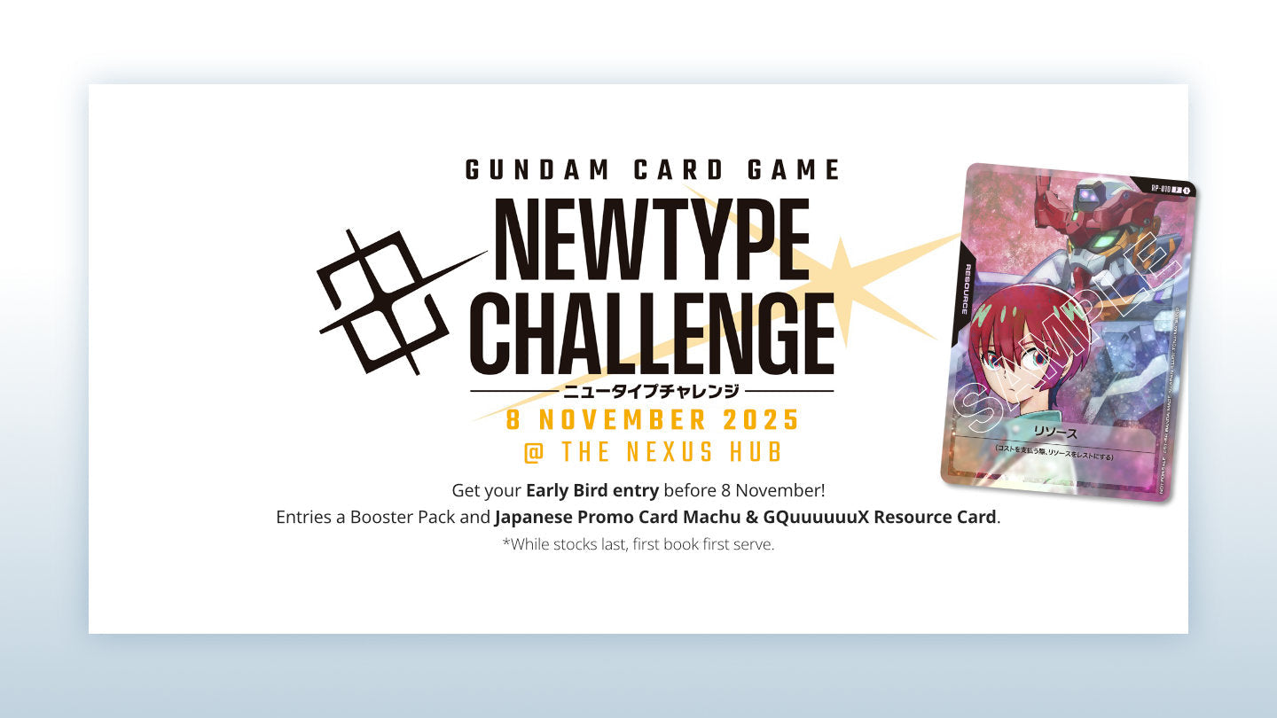Gundam Card Game Newtype Challenge on 8th November!