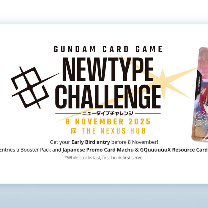Gundam Card Game Newtype Challenge on 8th November!