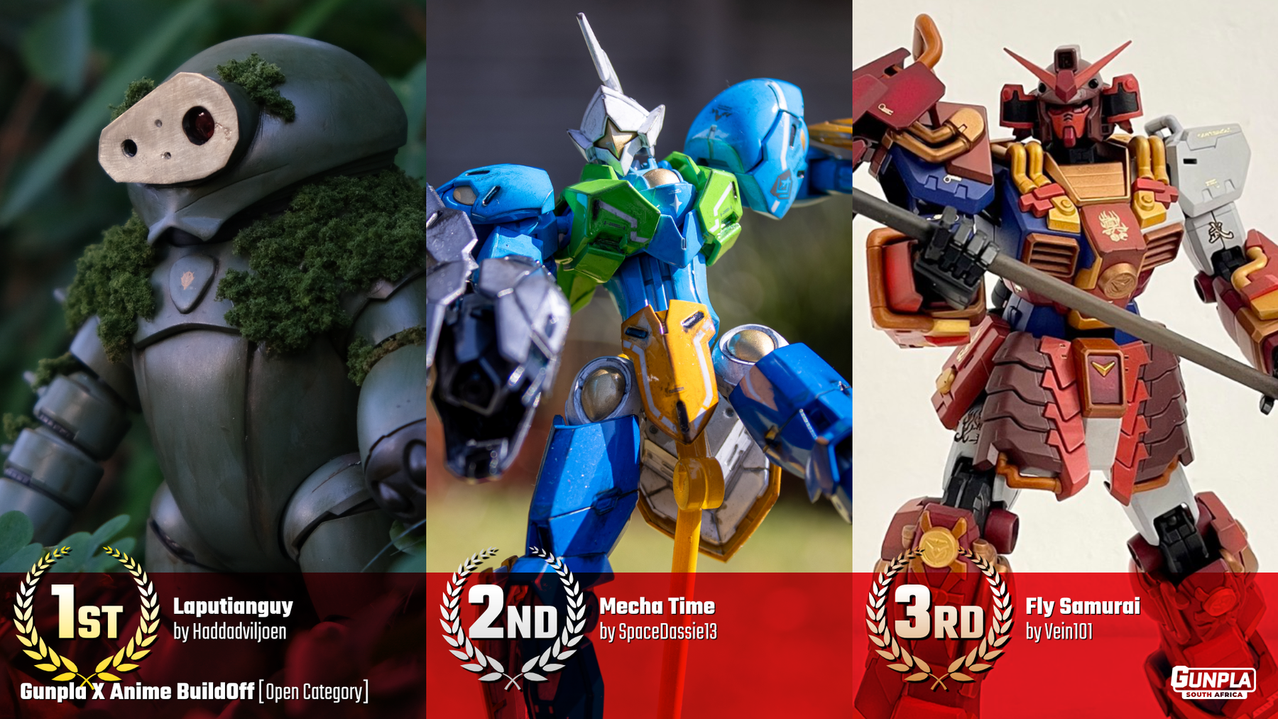 Entries & Winners from Gunpla X Anime BuildOff!