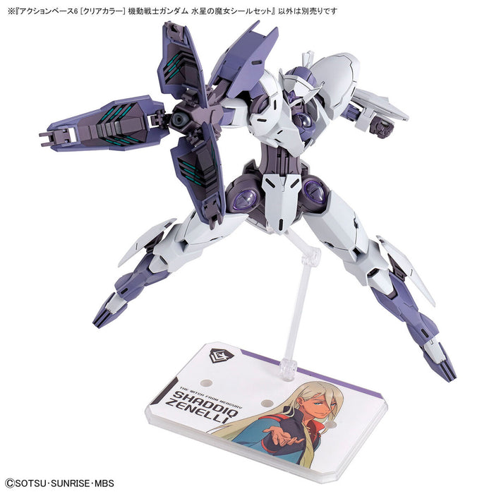 Action Base 6 Clear Gundam The Witch From Mercury Stickers Set