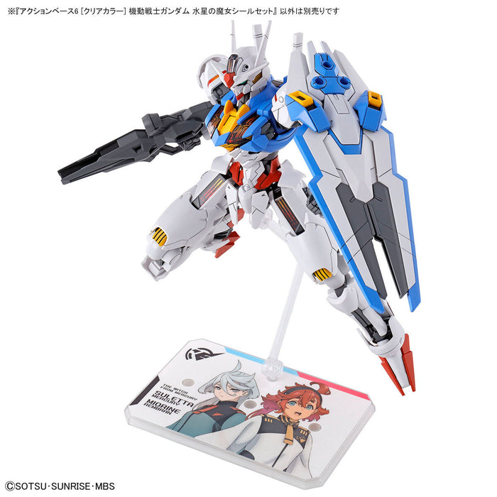 Action Base 6 Clear Gundam The Witch From Mercury Stickers Set
