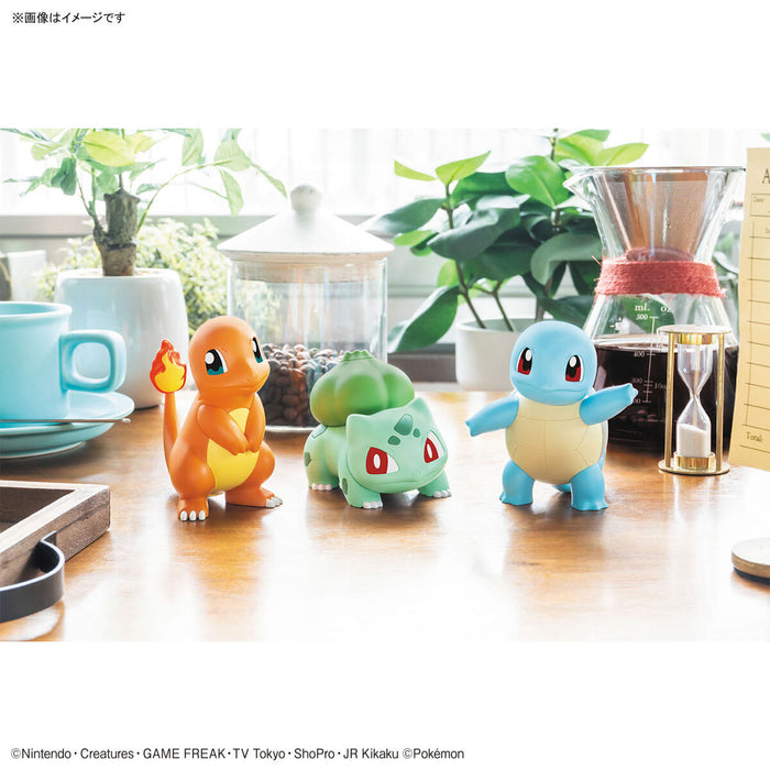 Pokemon Plamo Collection Quick!! 11 + 13 + 17 Charmander, Bulbasaur & Squirtle