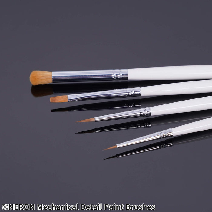 Madworks x Ver. Ed NERON Mechanical Detail Brush Set (4 pcs) - Pure Kolinsky & Synthetic (MD-001)