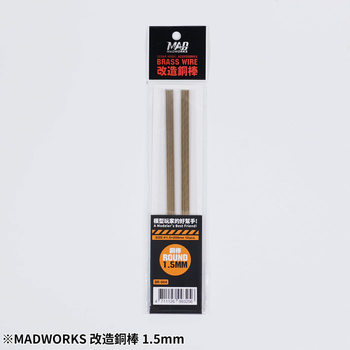 Brass Rods 1.5mm - 10pcs (BR-004)