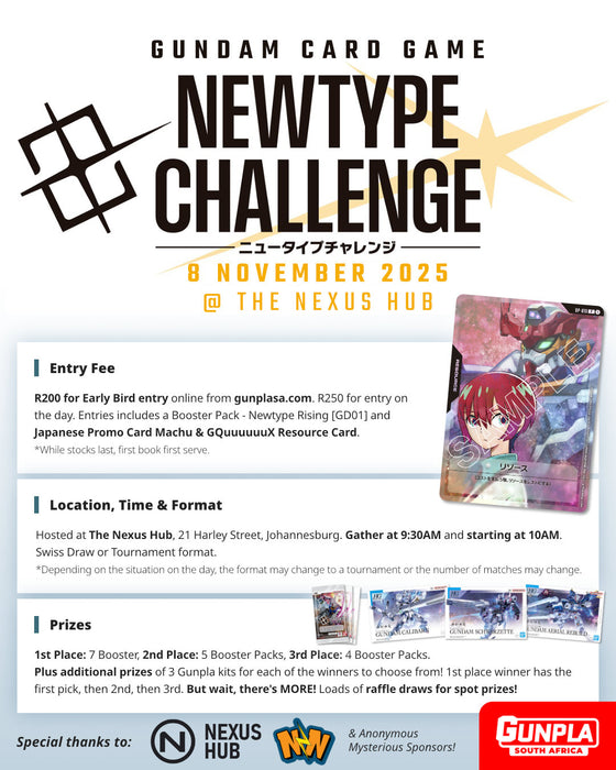Gundam Card Game Newtype Challenge Nov2025 [Early Bird] Entry