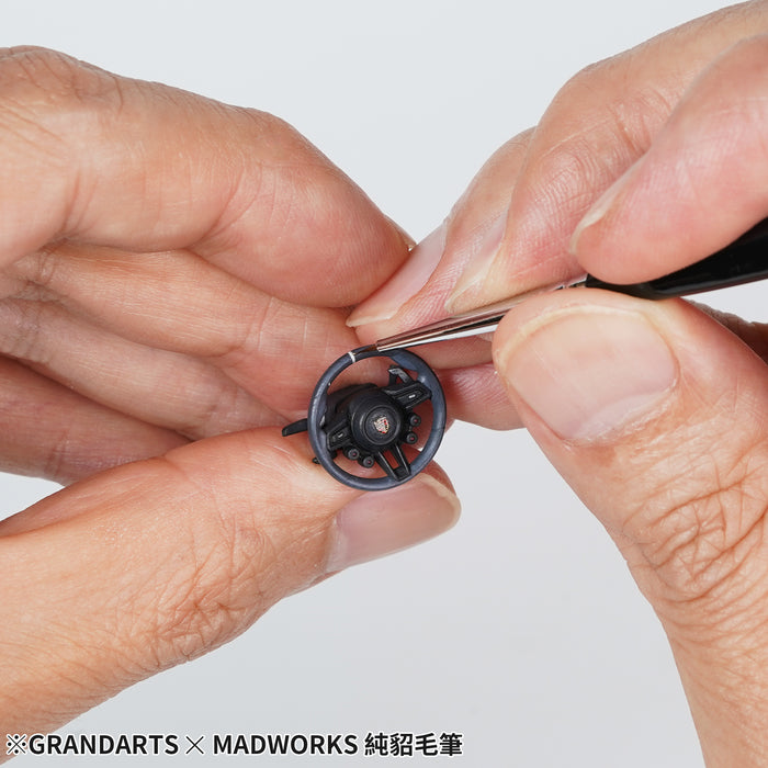 GRANDARTS X MADWORKS Pure Kolinsky Brushes - Set of 5 Sizes: 0, 2/0, 3/0, 5/0, 10/0 (GM-01)
