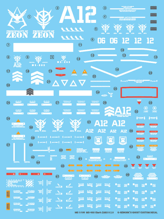 [G-REWORK] [MG] ZAKU2 2.0 CHAR(decal v2.0)