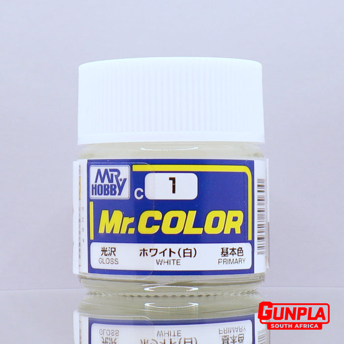 Mr. COLOR C001 Gloss White 10ml — GUNPLA SA