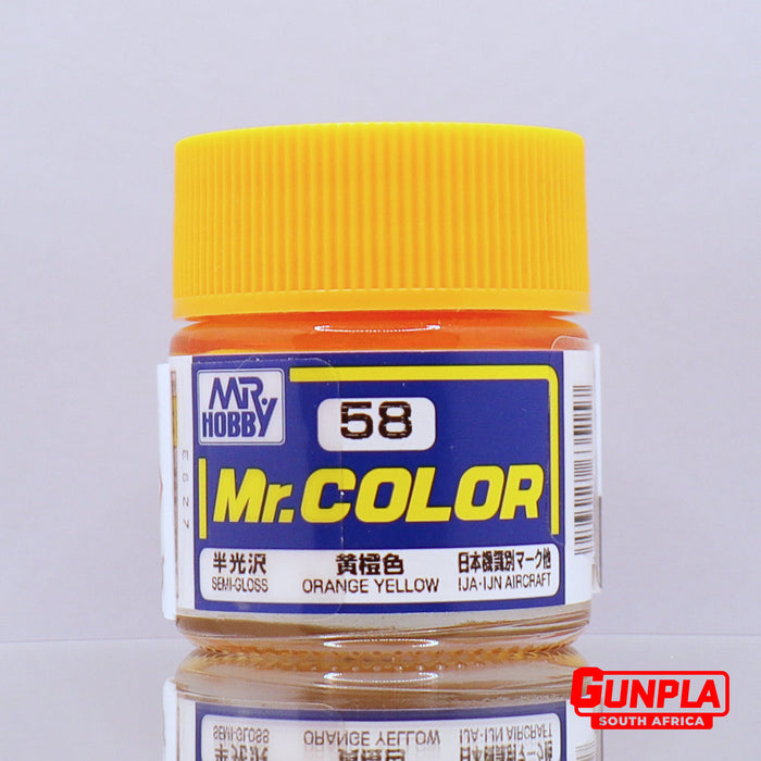 Mr. COLOR C058 Semi-Gloss Orange Yellow 10ml
