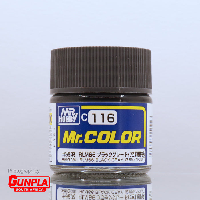 Mr. COLOR C116 Semi-Gloss RLM66 Black Gray 10ml