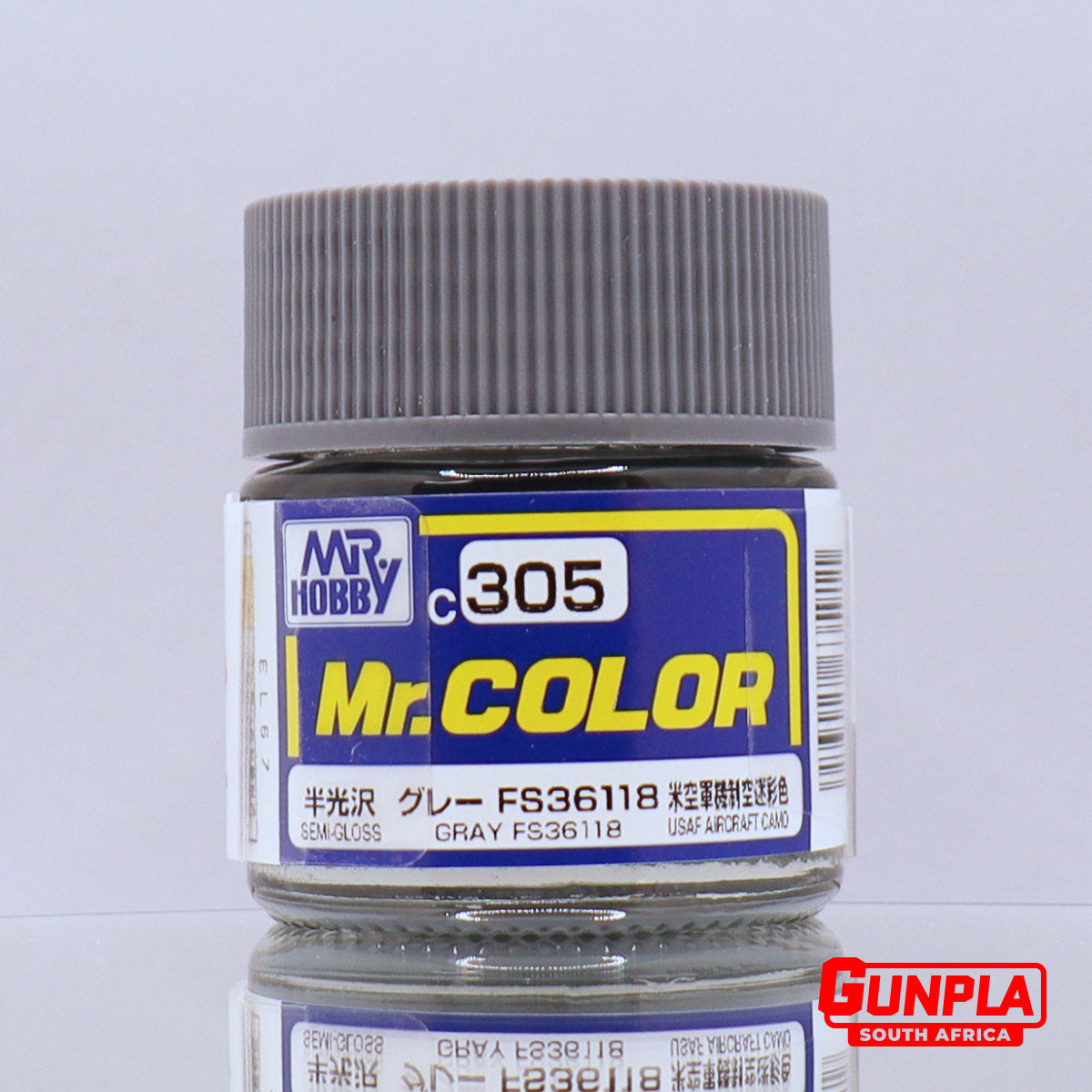 Mr. COLOR C305 Semi-Gloss Gray FS36118 10ml — GUNPLA SA