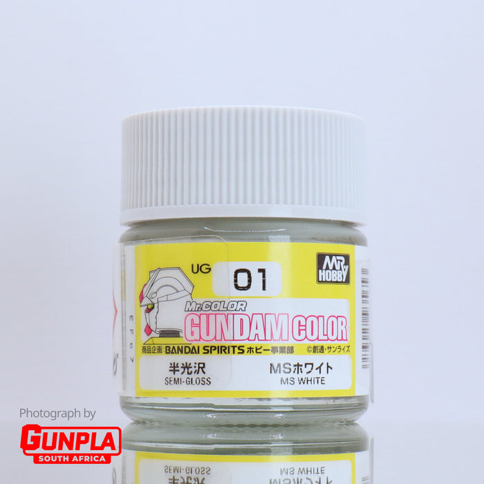 Mr. COLOR GUNDAM COLOR UG01 Semi-Gloss MS White 10ml