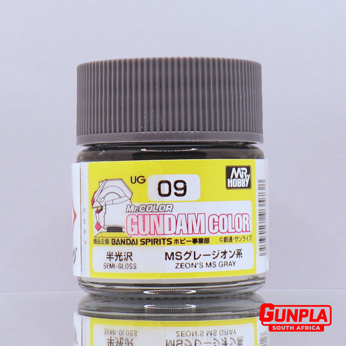 Zeon Color Mr. COLOR GUNDAM COLOR UG09 Semi-Gloss Zeon's MS Gray 10ml — GUNPLA SA