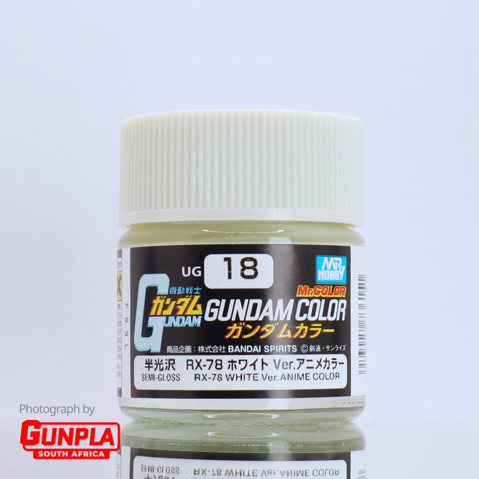 Mr. COLOR GUNDAM COLOR UG18 Semi-Gloss RX-78 White Ver. Anime Color 10ml