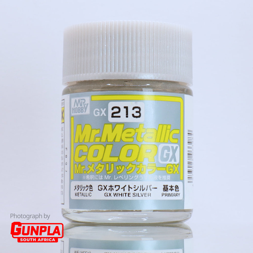 Mr. METALLIC COLOR GX213 GX White Silver 18ml — GUNPLA SA