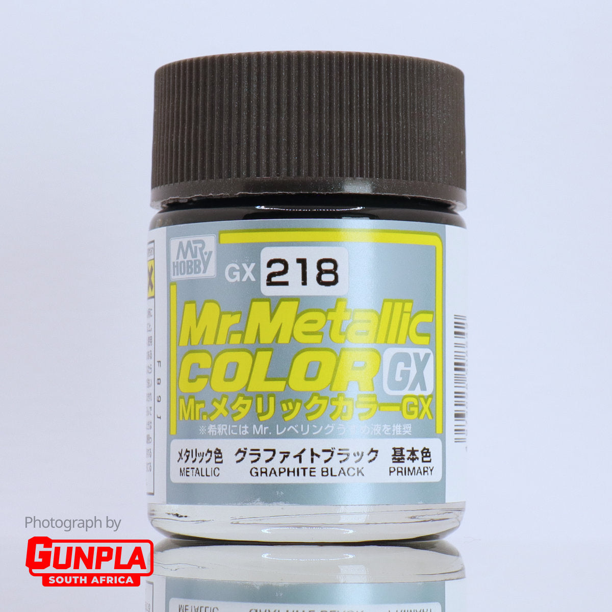 Mr. METALLIC COLOR GX218 GX Graphite Black 18ml — GUNPLA SA