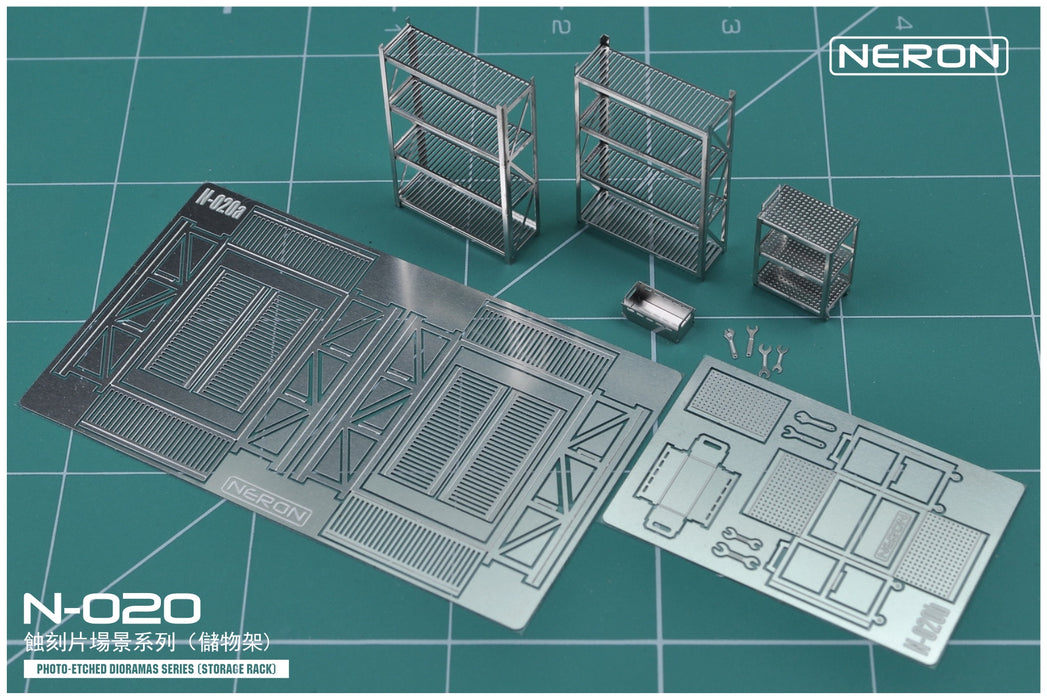 Neron Photo-Etch Diorama Series: Storage Rack (N-020)