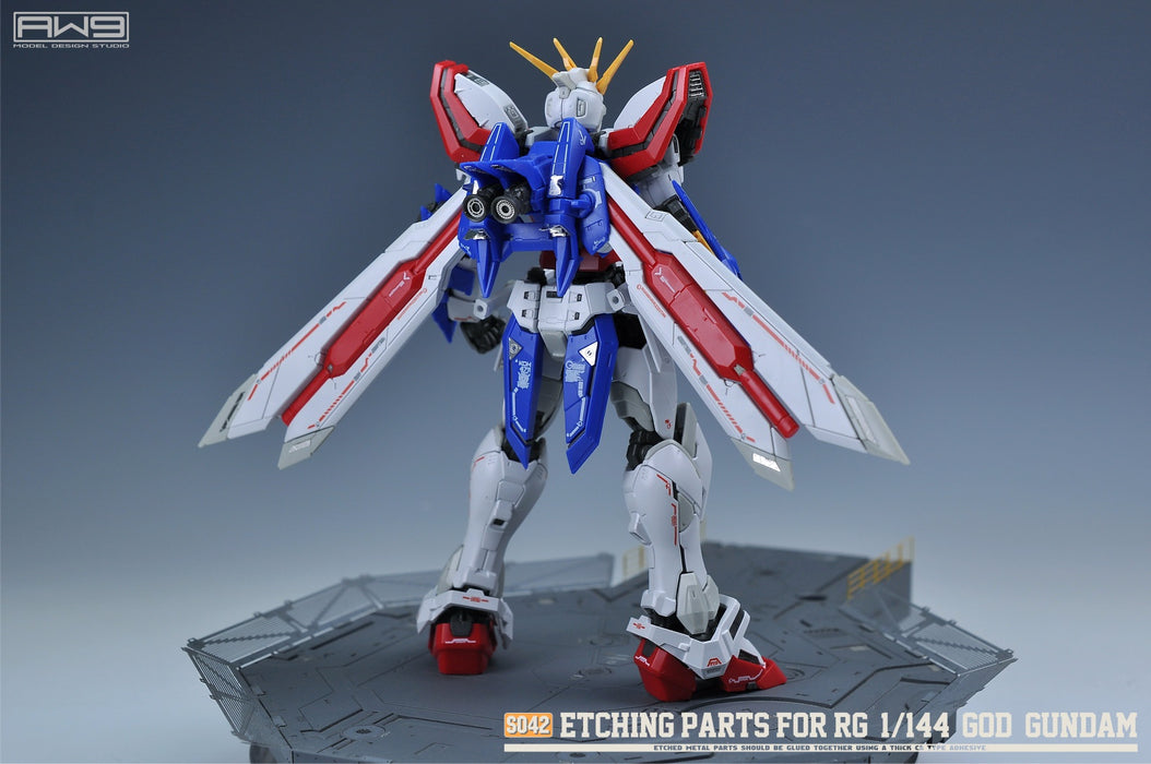 AW9-S42 Photo-Etch Parts & Decals for RG God Gundam