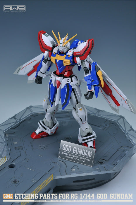 AW9-S42 Photo-Etch Parts & Decals for RG God Gundam
