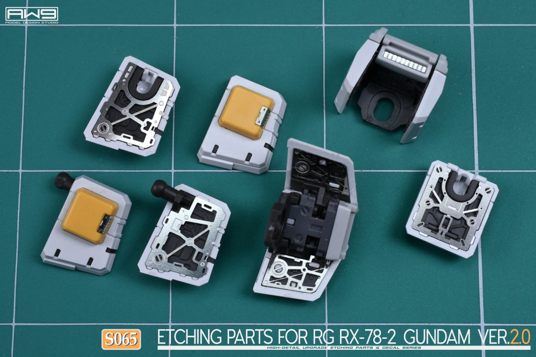 AW9 Photo-Etch Parts & Decals for RG RX-78-2 Gundam Ver.2.0 (AW9-S65)