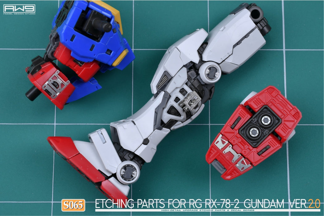 AW9 Photo-Etch Parts & Decals for RG RX-78-2 Gundam Ver.2.0 (AW9-S65)