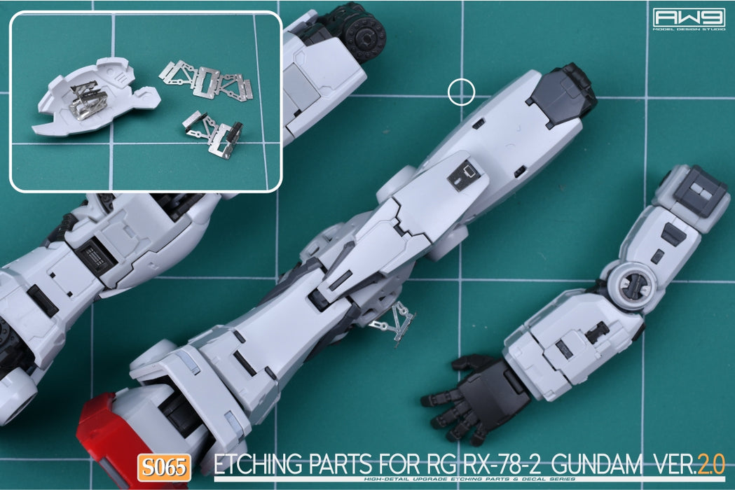 AW9 Photo-Etch Parts & Decals for RG RX-78-2 Gundam Ver.2.0 (AW9-S65)