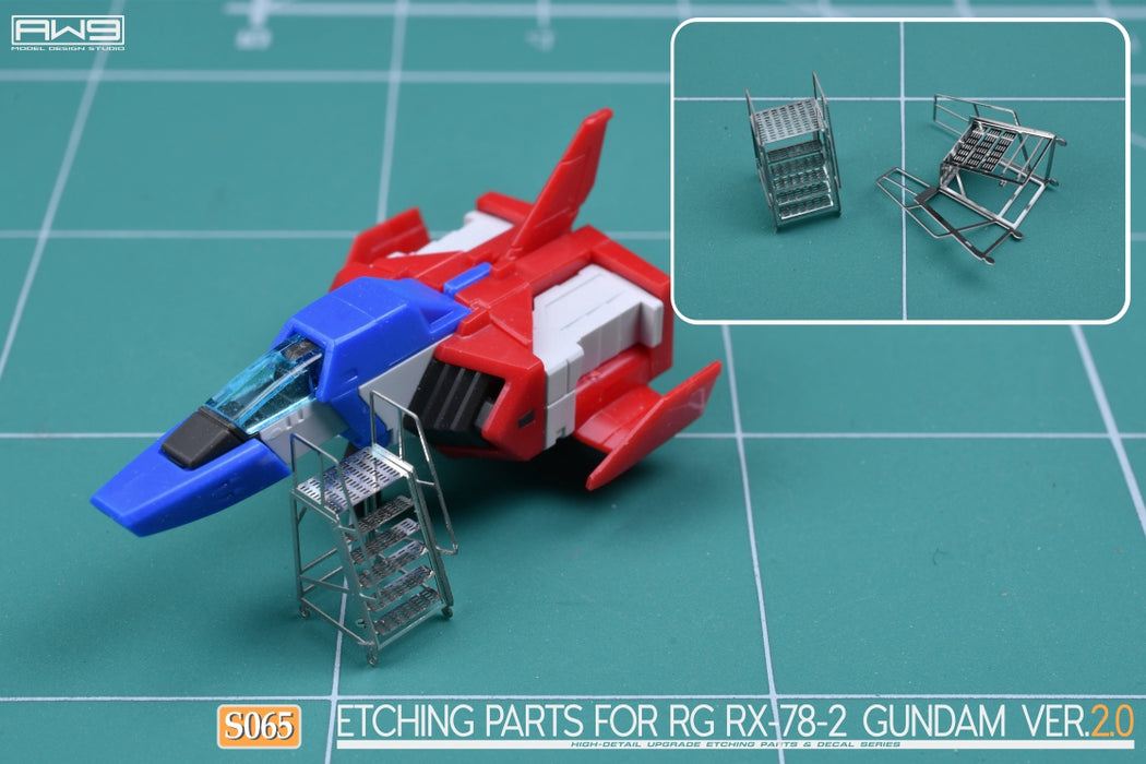AW9 Photo-Etch Parts & Decals for RG RX-78-2 Gundam Ver.2.0 (AW9-S65)