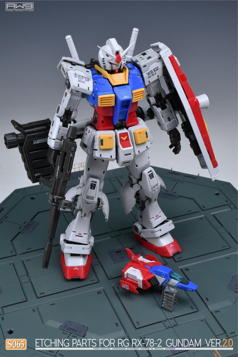 AW9 Photo-Etch Parts & Decals for RG RX-78-2 Gundam Ver.2.0 (AW9-S65)