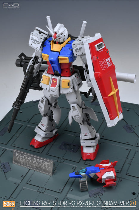 AW9 Photo-Etch Parts & Decals for RG RX-78-2 Gundam Ver.2.0 (AW9-S65)