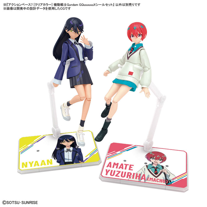 Action Base 7 [Clear Color] Mobile Suit Gundam GQuuuuuuX Stickers Set