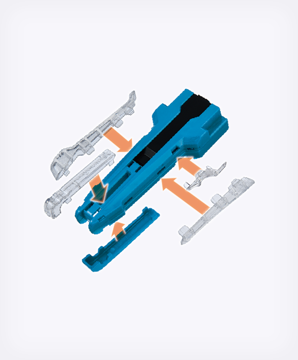 BX-42 Rubber Custom Grip Blue Ver.